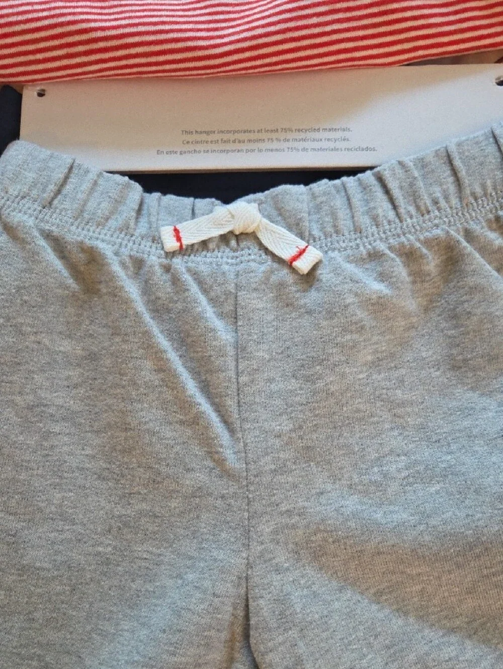 Carter's Red & White Striped Pocket Tee - 24M